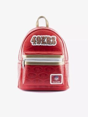 NWT Loungefly NFL San Francisco 49ers Logo Mini Backpack